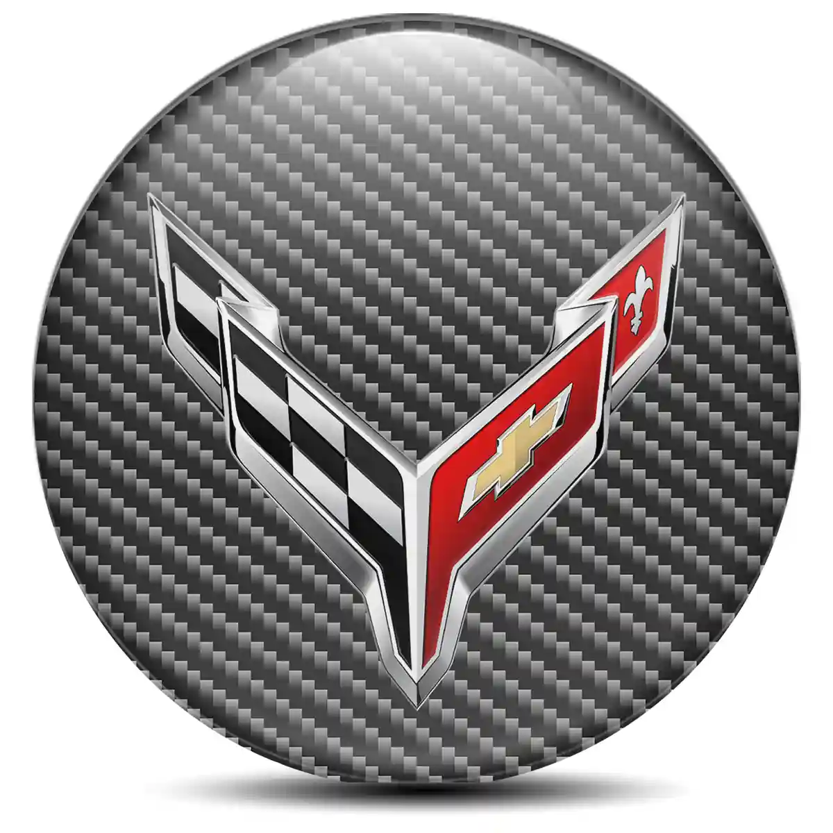 Chevrolet Corvette Epoxy Sticker Premium Edition