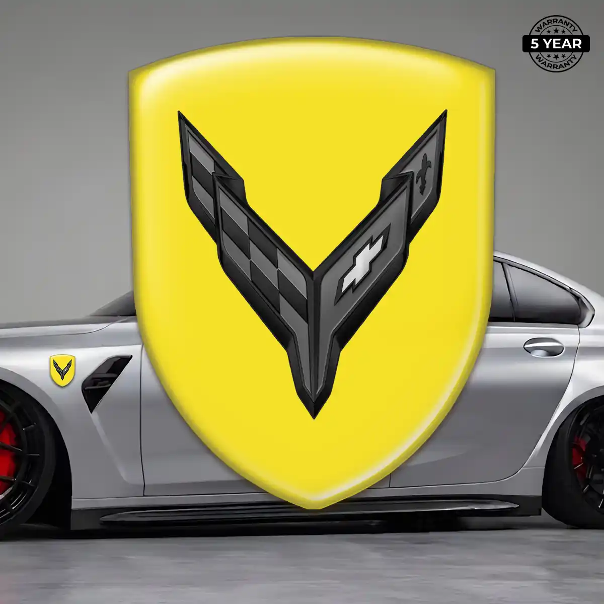 Chevrolet Corvette Gel Badge Sticker Prestige Line