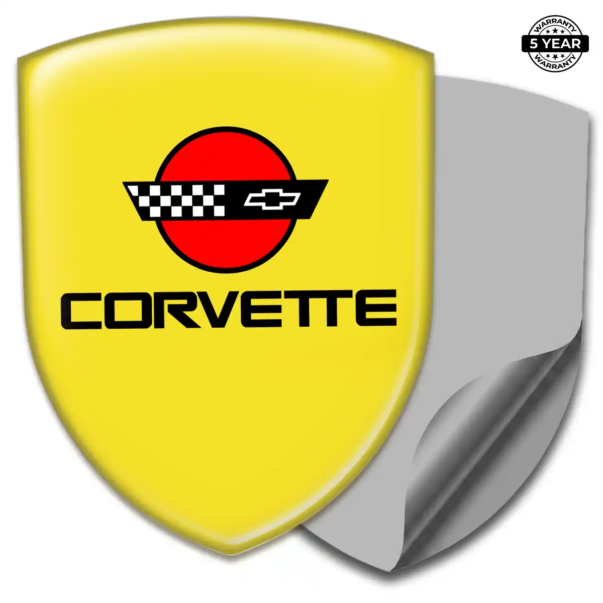Chevrolet Corvette Gel Badge Sticker Prime Quality