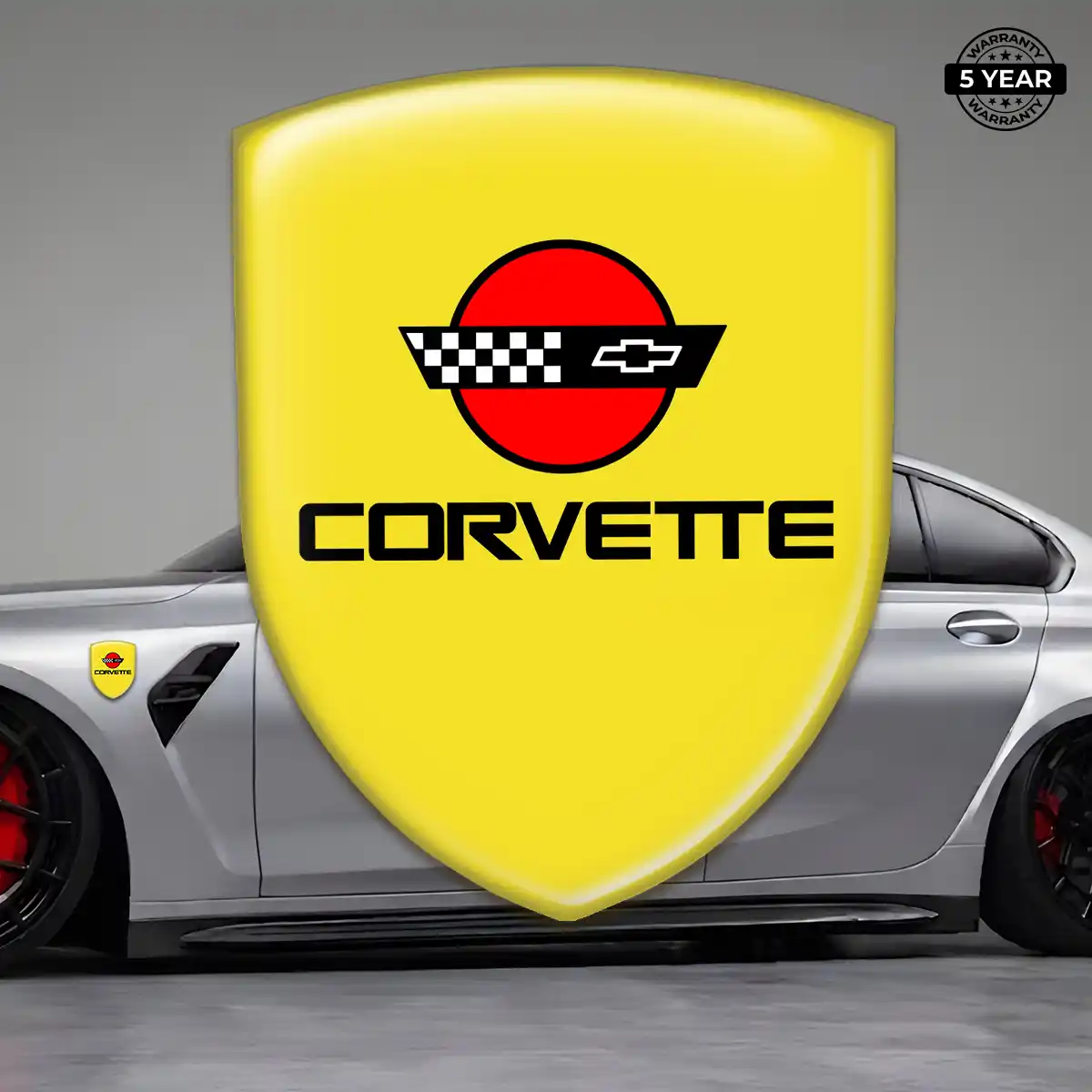 Chevrolet Corvette Gel Badge Sticker Prime Quality