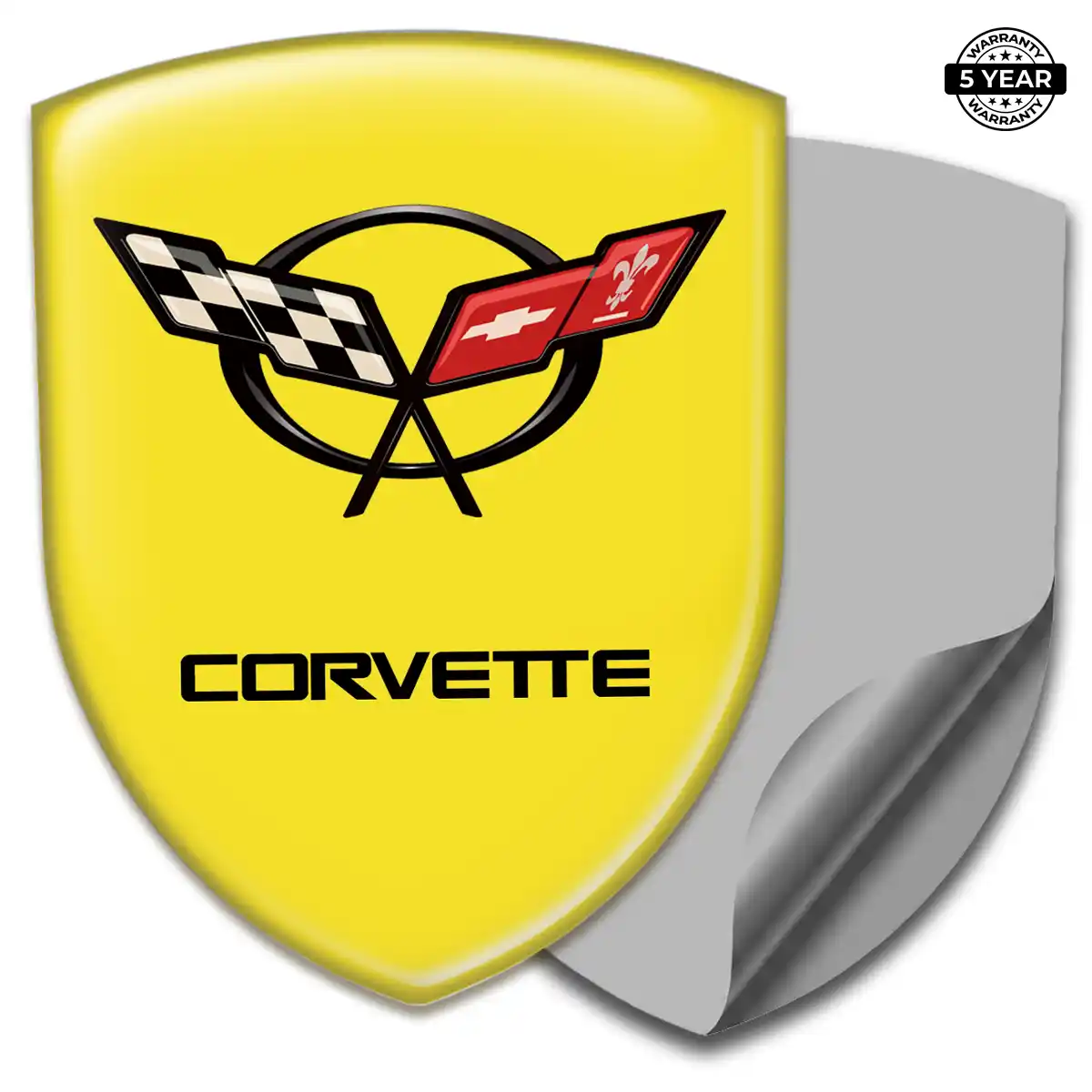 Chevrolet Corvette Gel Badge Sticker Signature Grade