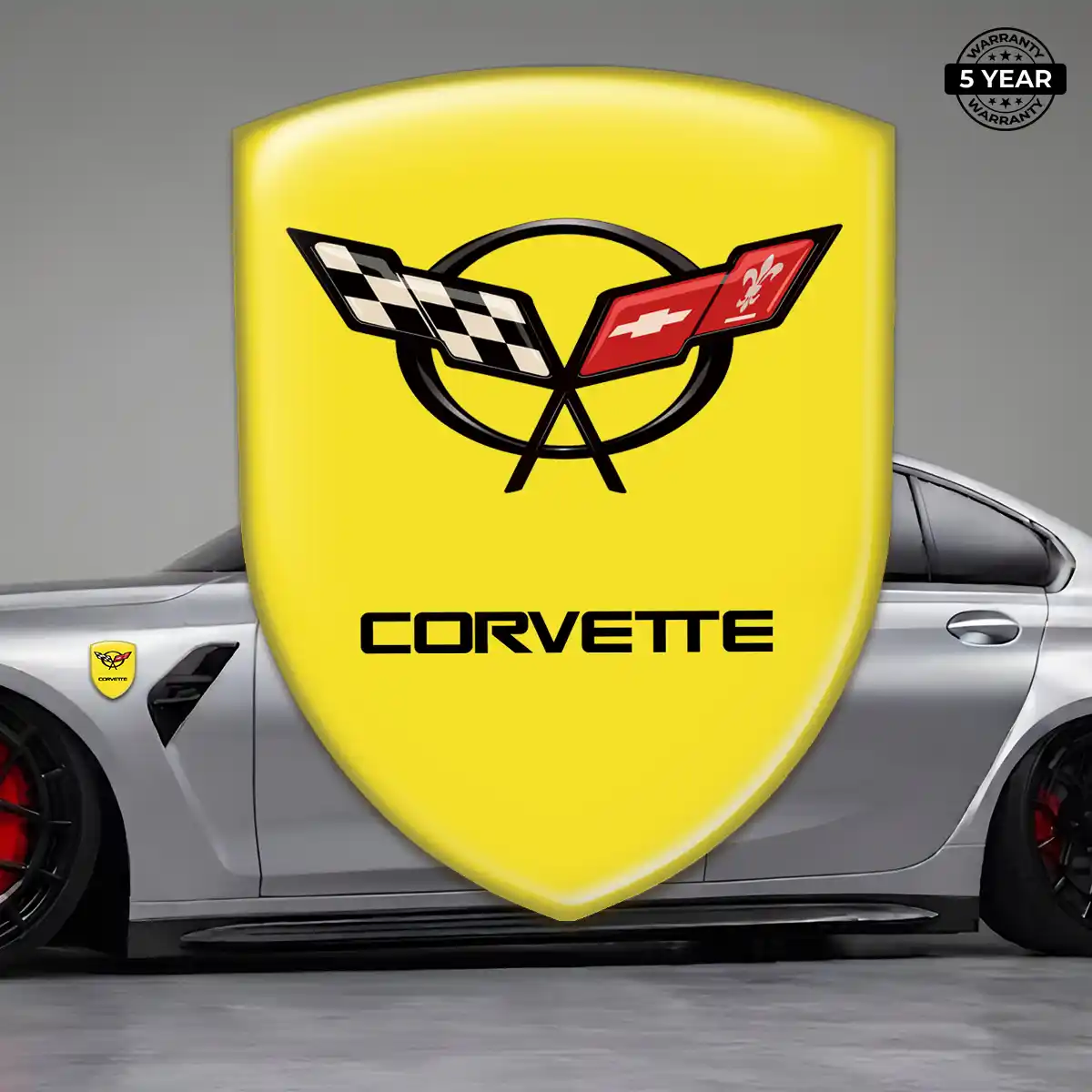 Chevrolet Corvette Gel Badge Sticker Signature Grade