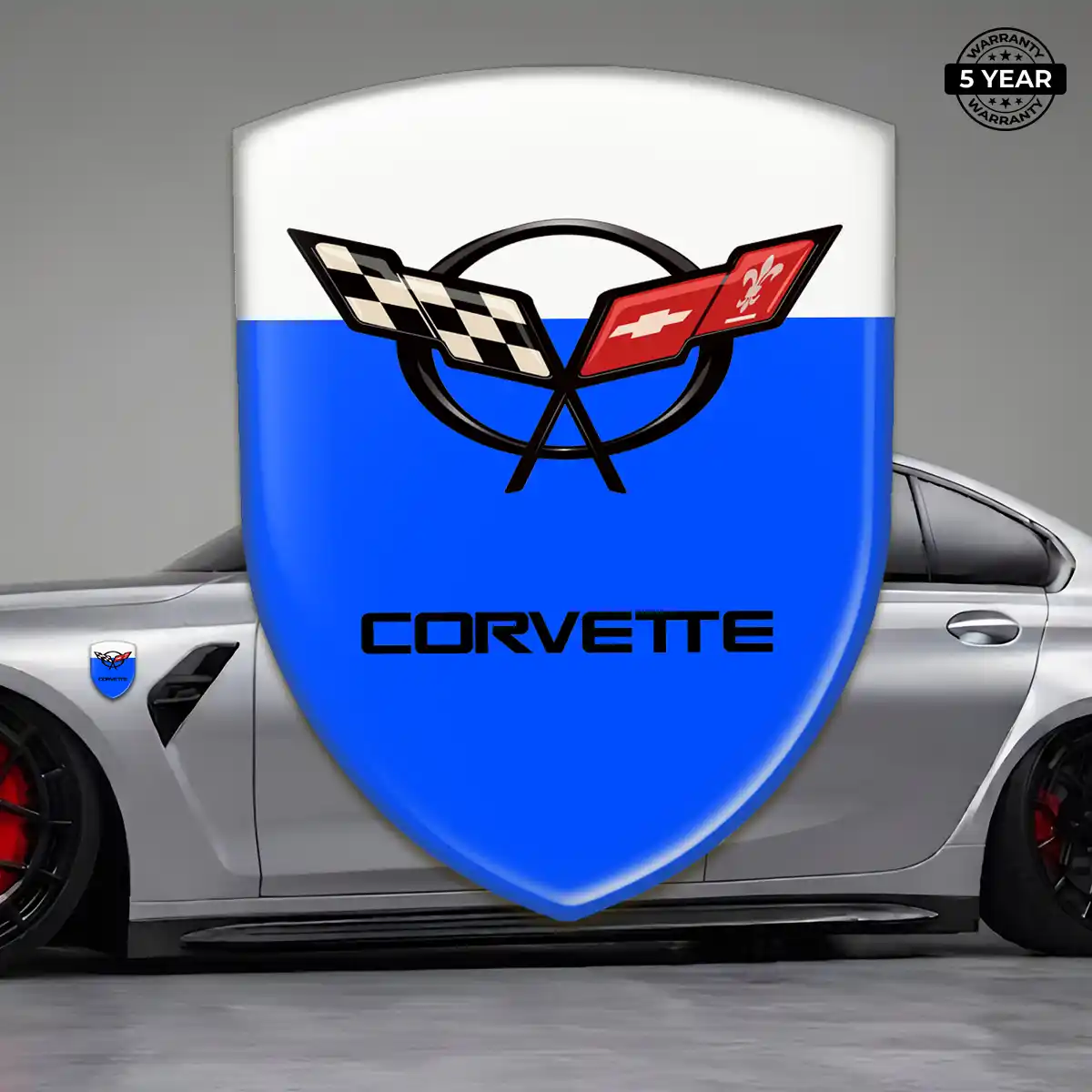 Chevrolet Corvette Gel Badge Sticker Superior Craft