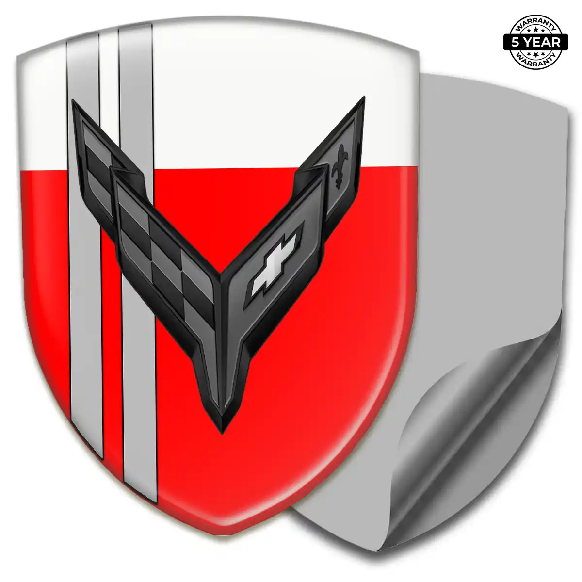 Chevrolet Corvette Gel Emblem Sticker Prestige Line