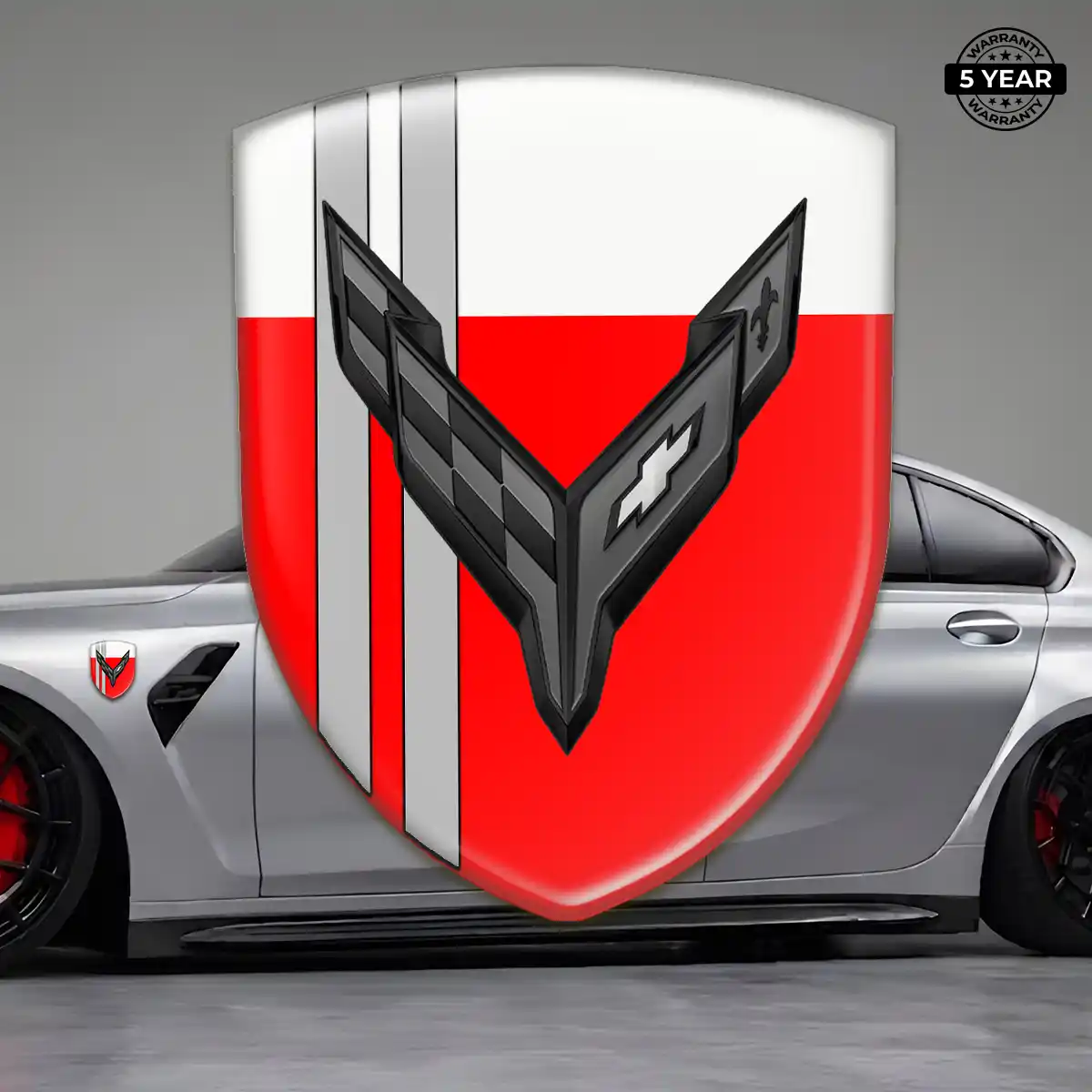 Chevrolet Corvette Gel Emblem Sticker Prestige Line