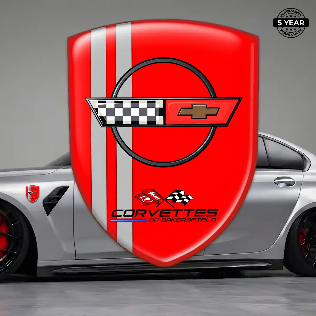 Chevrolet Corvette Gel Emblem Sticker Prime Quality