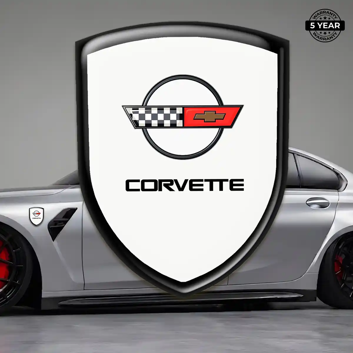 Chevrolet Corvette Gel Emblem Sticker Signature Grade