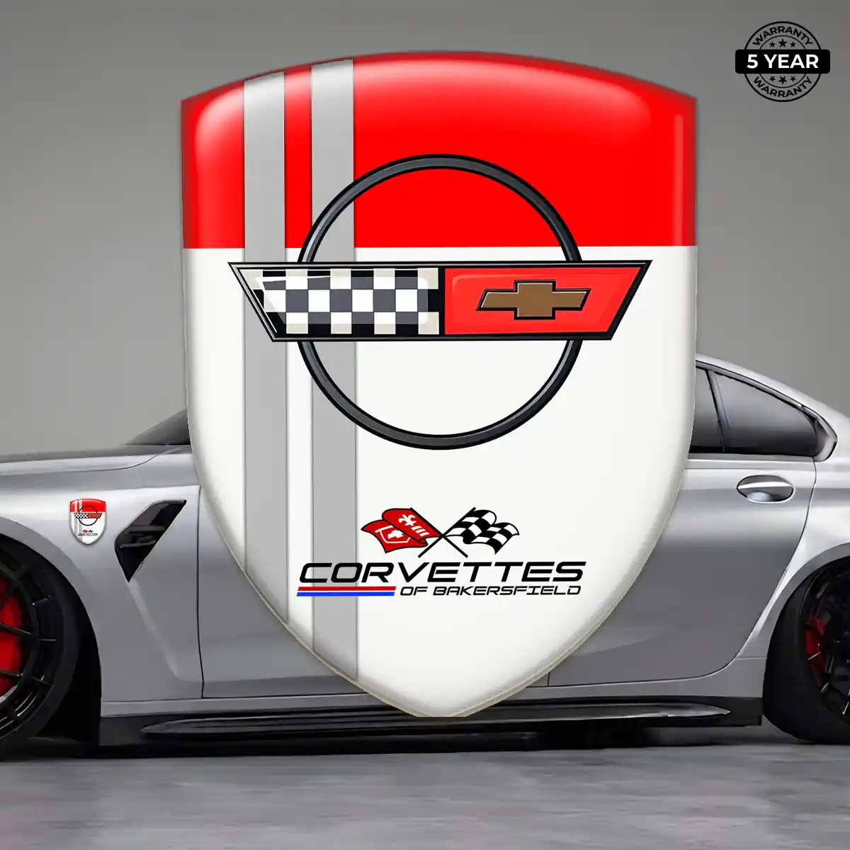 Chevrolet Corvette Gel Emblem Sticker Superior Craft