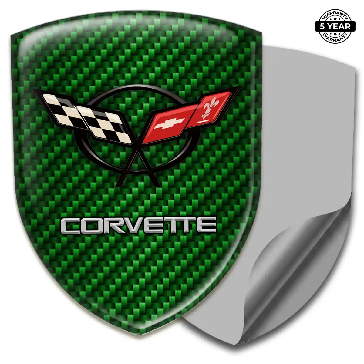Chevrolet Corvette Logo Badge Elite Finish