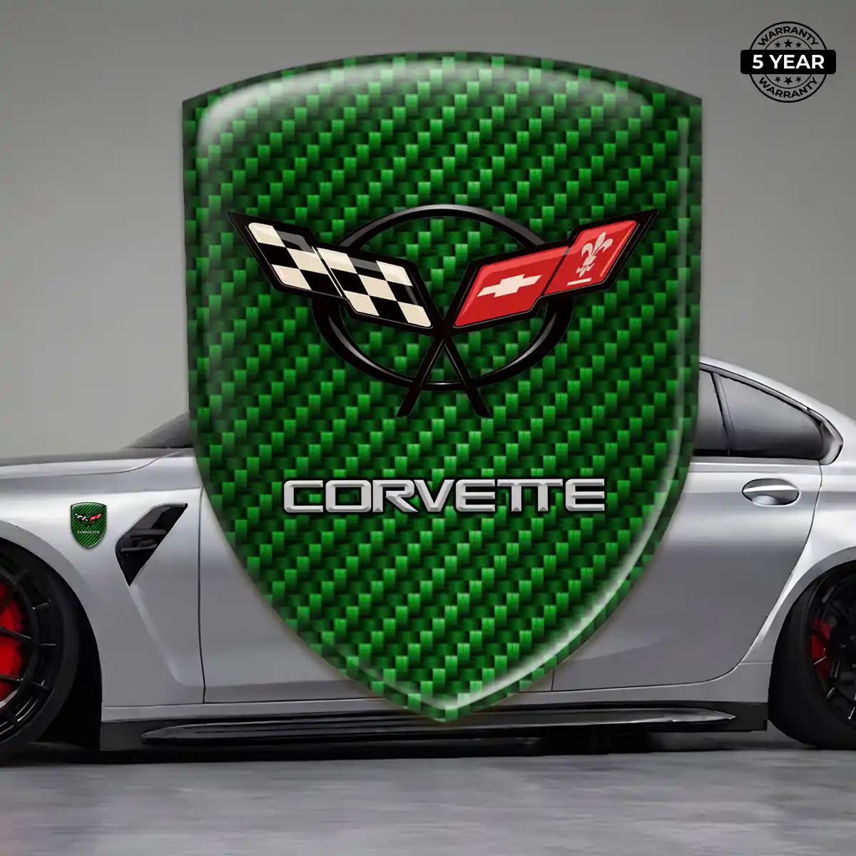 Chevrolet Corvette Logo Badge Elite Finish