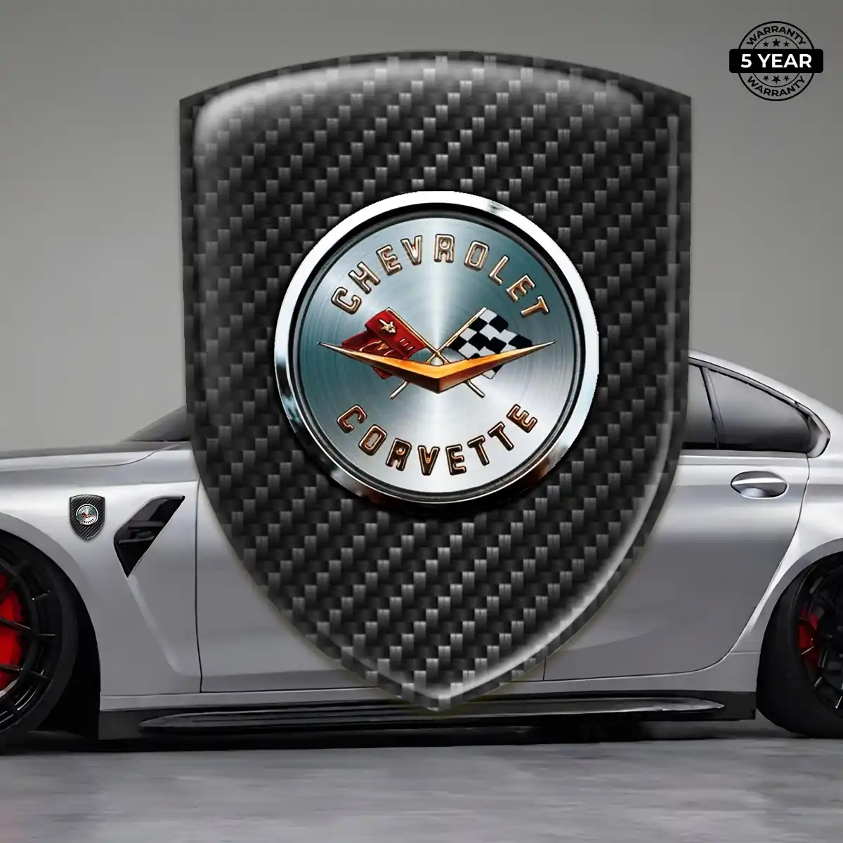 Chevrolet Corvette Logo Badge Sleek Style