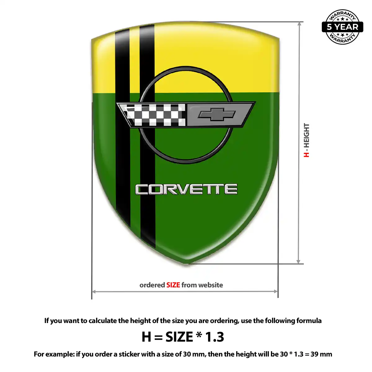 Chevrolet Corvette Logo Badge Superior Craft