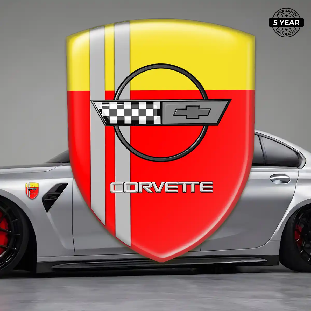 Chevrolet Corvette Logo Emblem Elite Finish