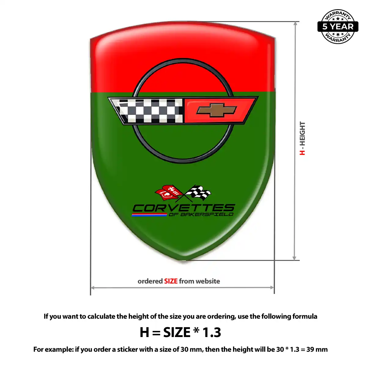 Chevrolet Corvette Logo Emblem Prestige Line