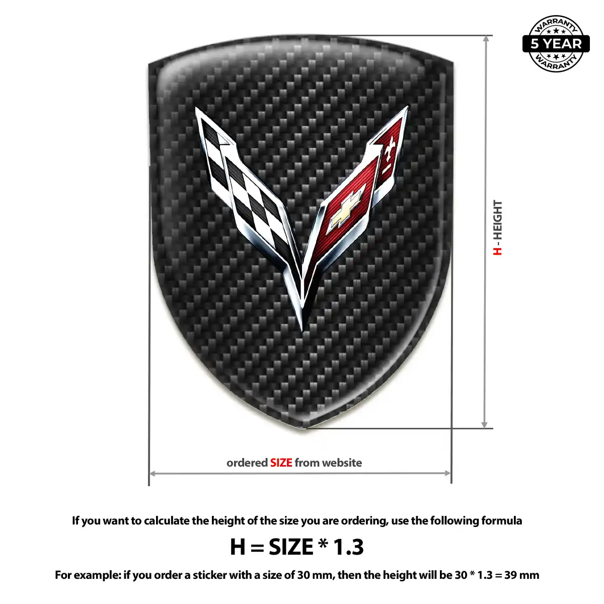 Chevrolet Corvette Logo Emblem Refined Design