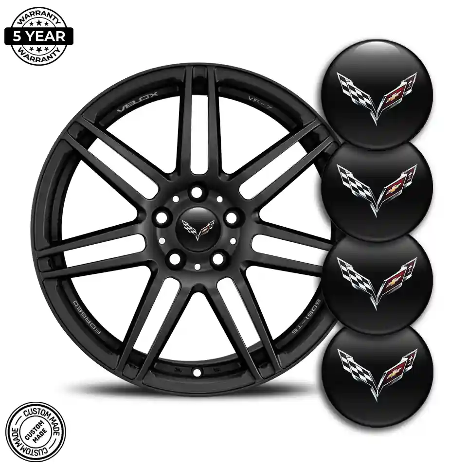 Chevrolet Corvette Logo Emblem Self-Adhesive Stylish Design