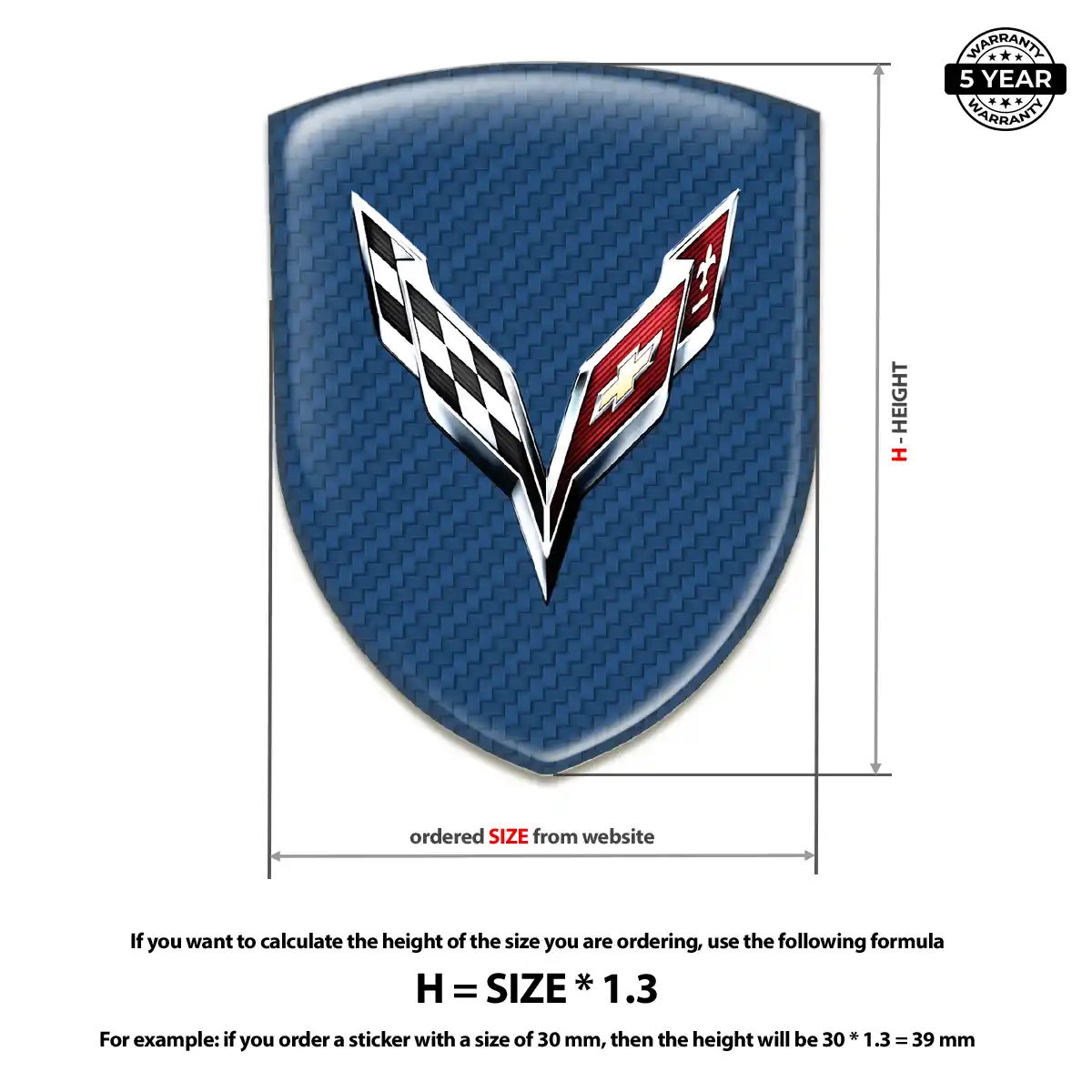 Chevrolet Corvette Logo Emblem Superior Craft