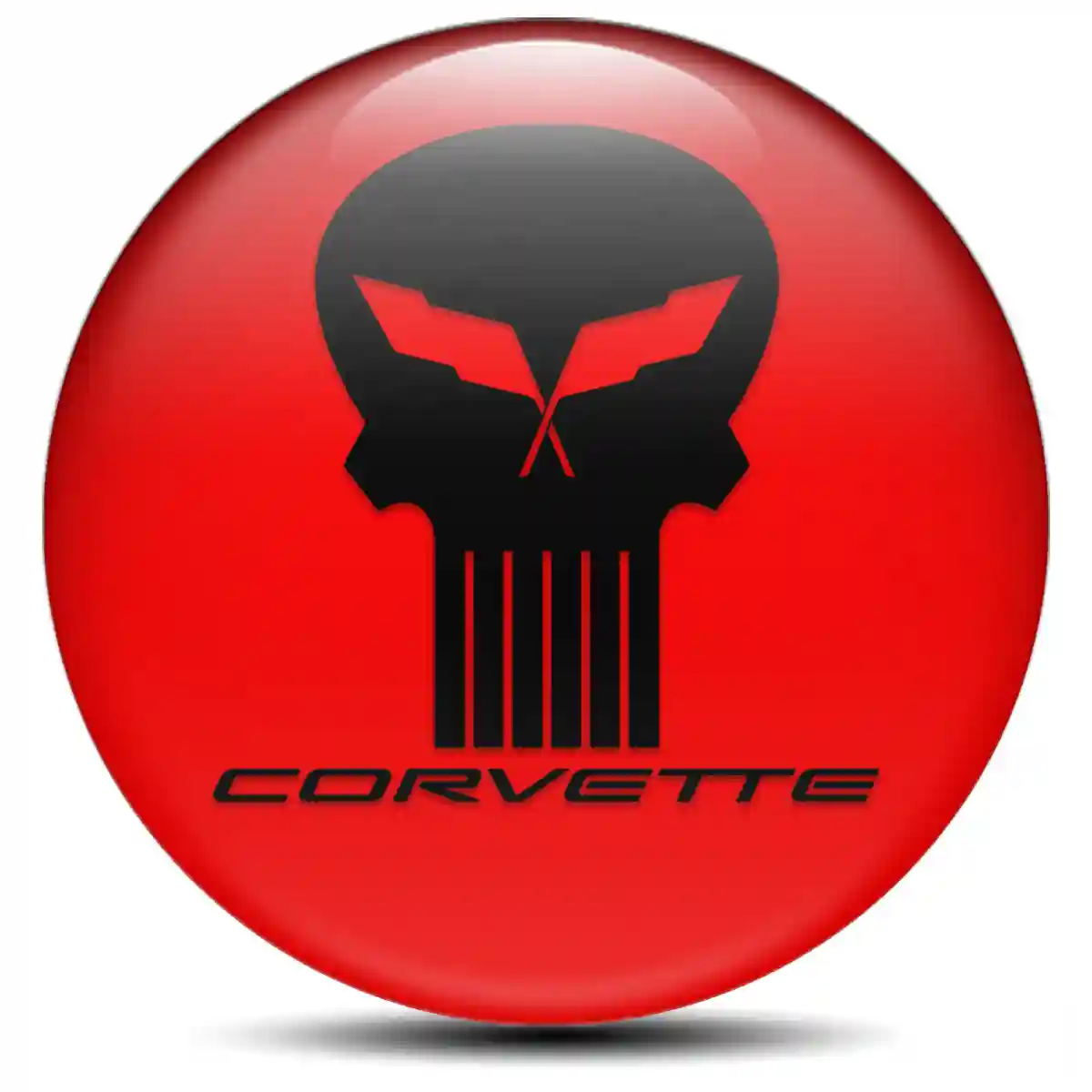 Chevrolet Corvette Logo Silicone Badge High Quality