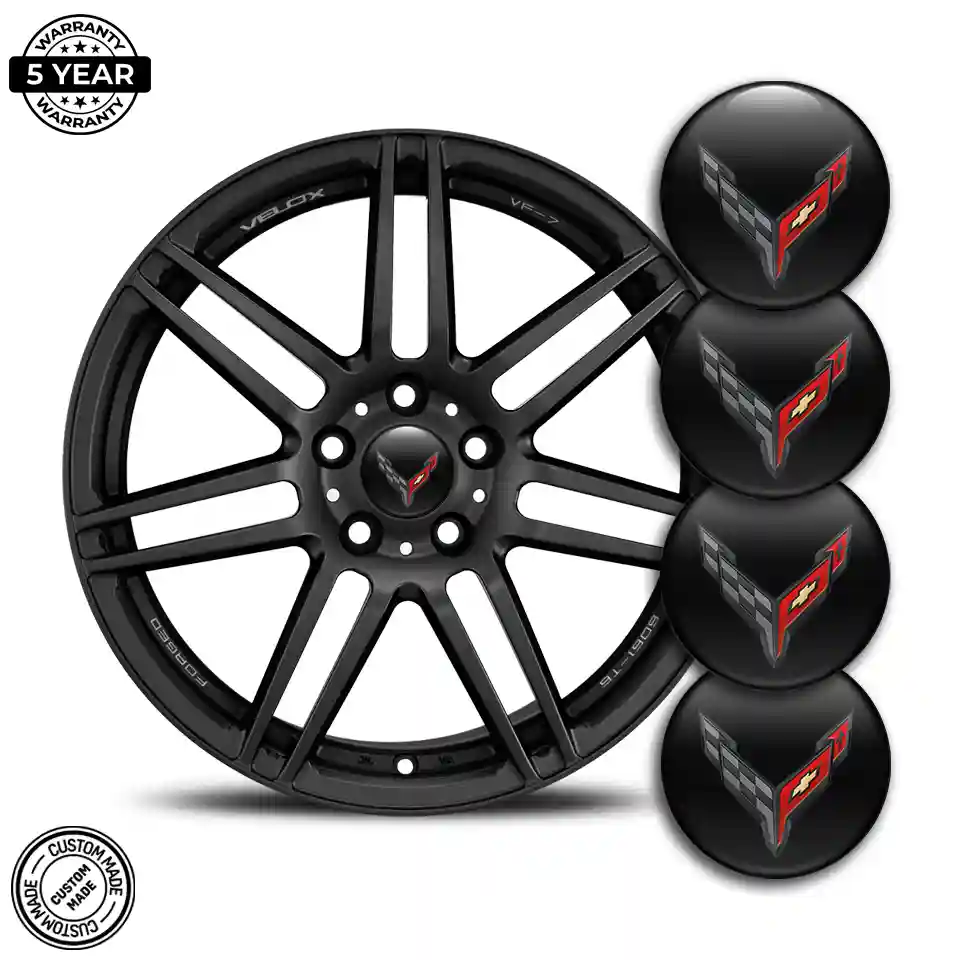 Chevrolet Corvette Logo Silicone Badge Self-Adhesive Limited Edition