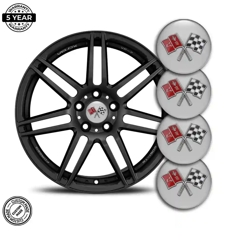 Chevrolet Corvette Logo Silicone Emblem Self-Adhesive Limited Edition