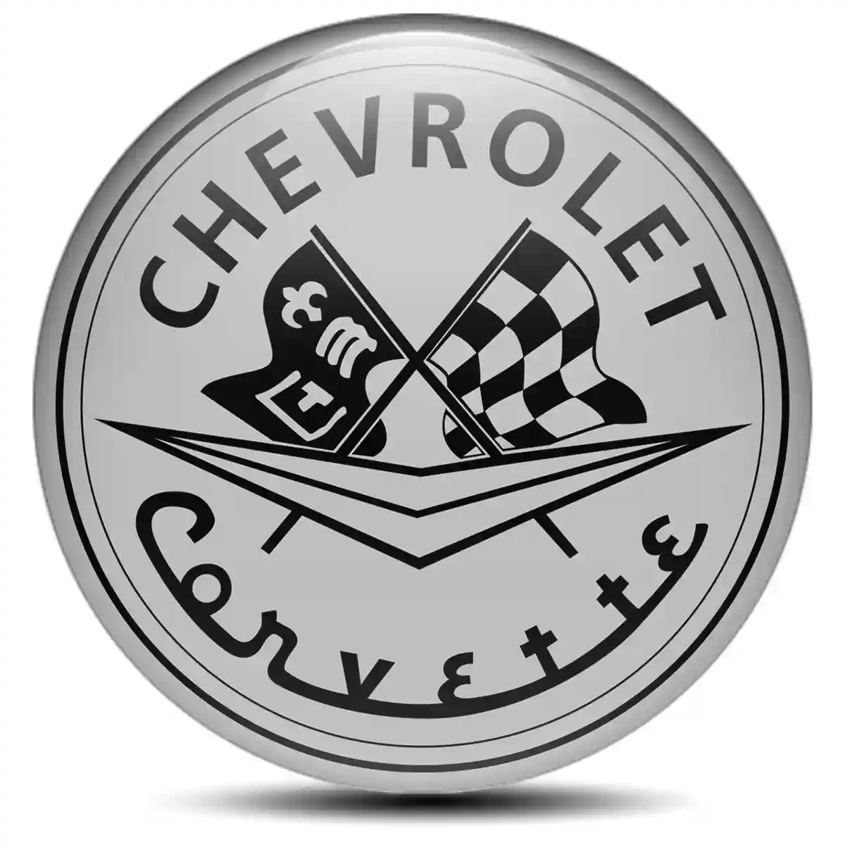 Chevrolet Corvette Logo Silicone Sticker High Quality