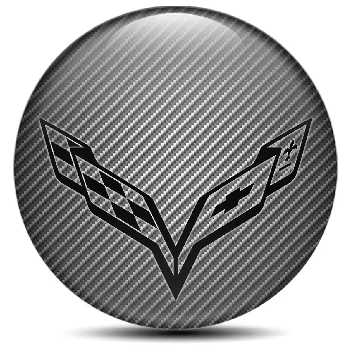 Chevrolet Corvette Logo Silicone Sticker Premium Quality