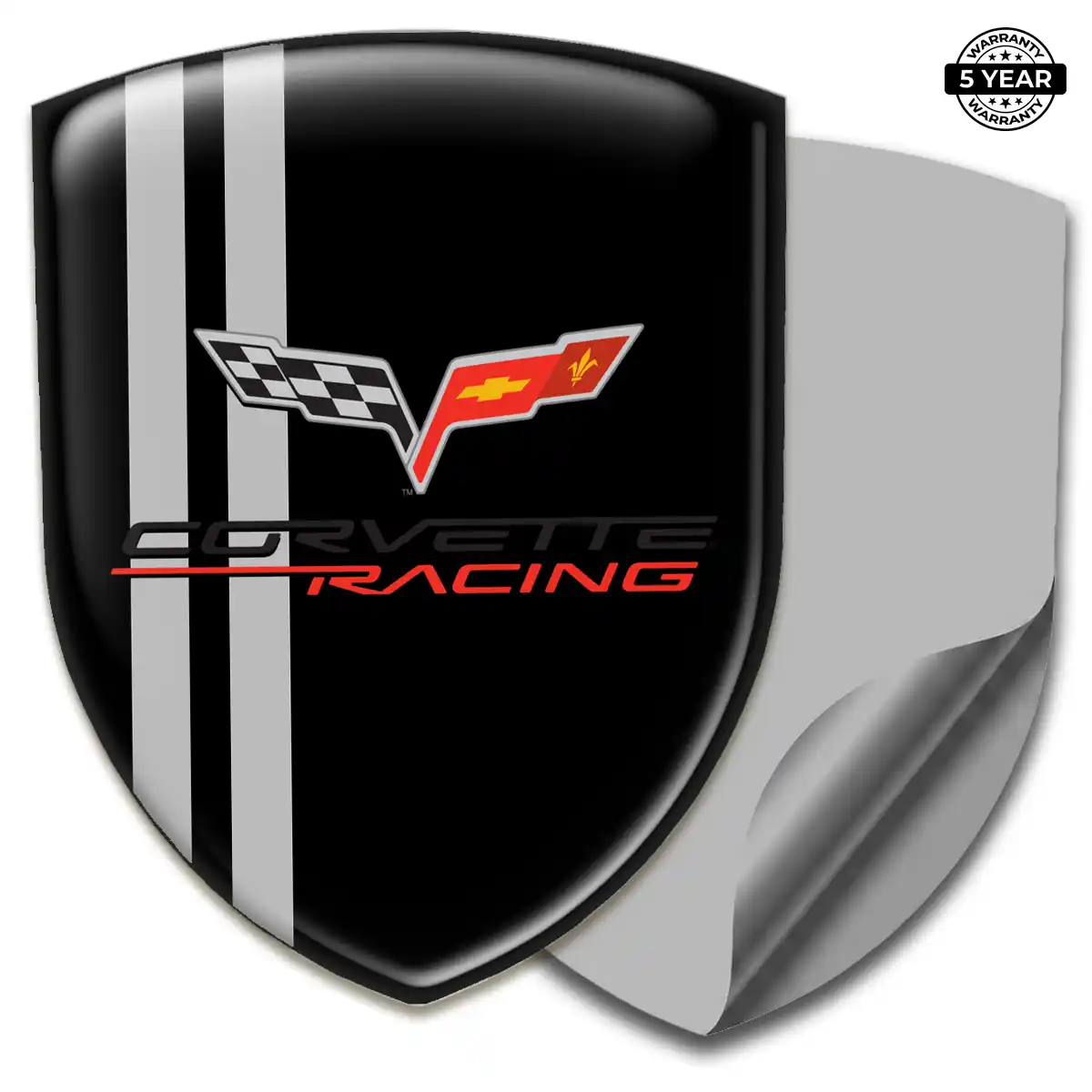 Chevrolet Corvette Logo Sticker Refined Design