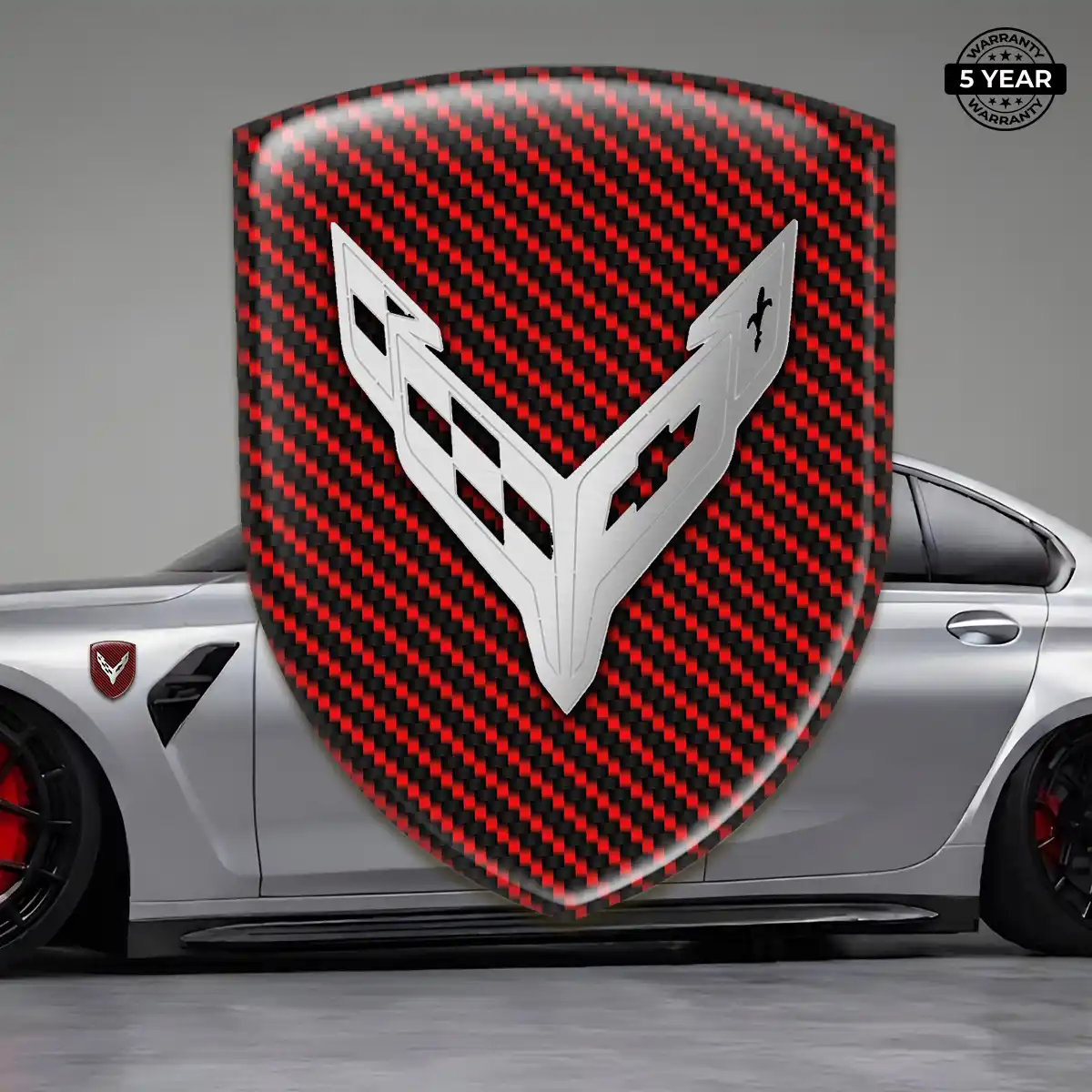 Chevrolet Corvette Logo Sticker Sleek Style