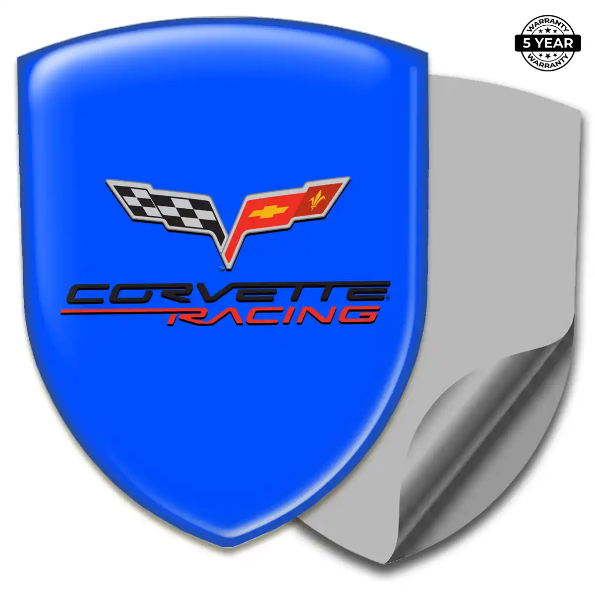 Chevrolet Corvette Polyurethane Domed Sticker Elite Finish