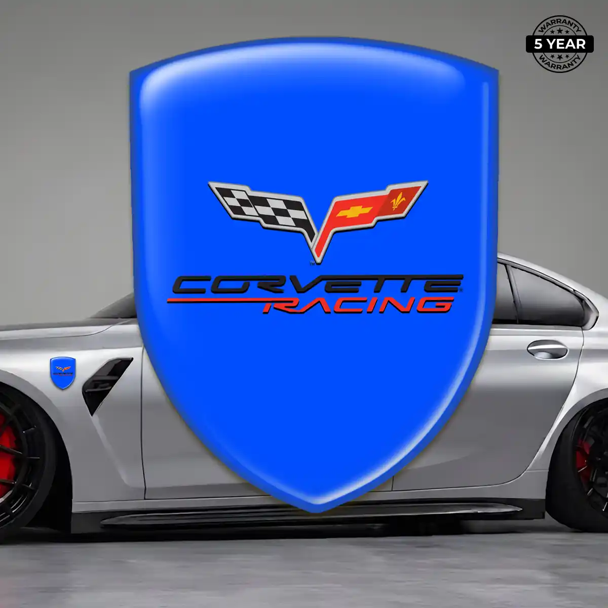Chevrolet Corvette Polyurethane Domed Sticker Elite Finish