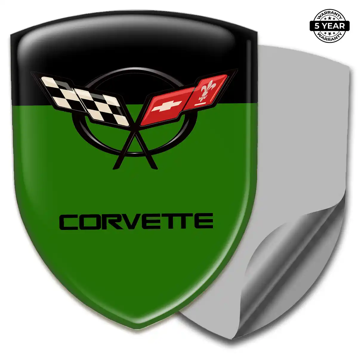 Chevrolet Corvette Polyurethane Domed Sticker Prestige Line