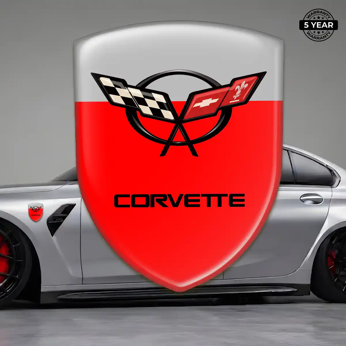 Chevrolet Corvette Resin Badge Sticker Prime Quality