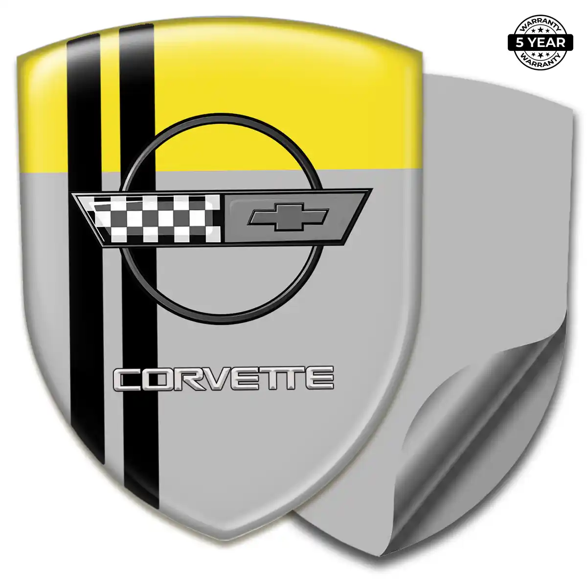 Chevrolet Corvette Resin Badge Sticker Signature Grade