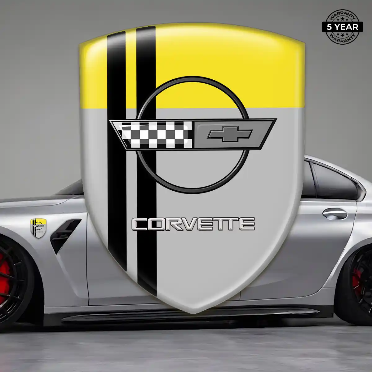 Chevrolet Corvette Resin Badge Sticker Signature Grade