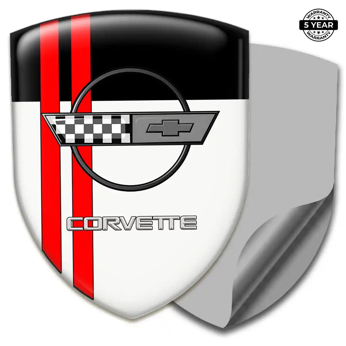 Chevrolet Corvette Resin Badge Sticker Superior Craft