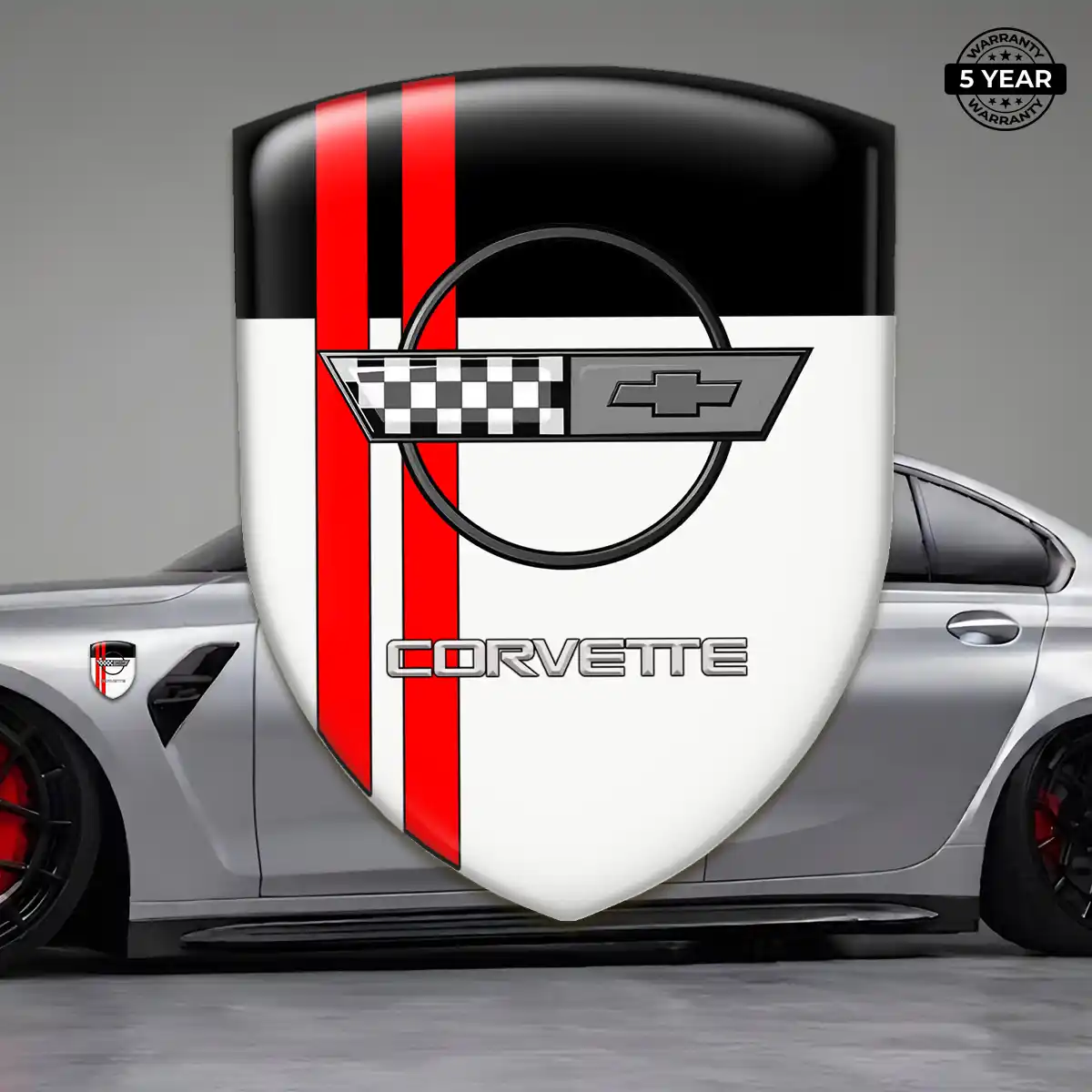 Chevrolet Corvette Resin Badge Sticker Superior Craft