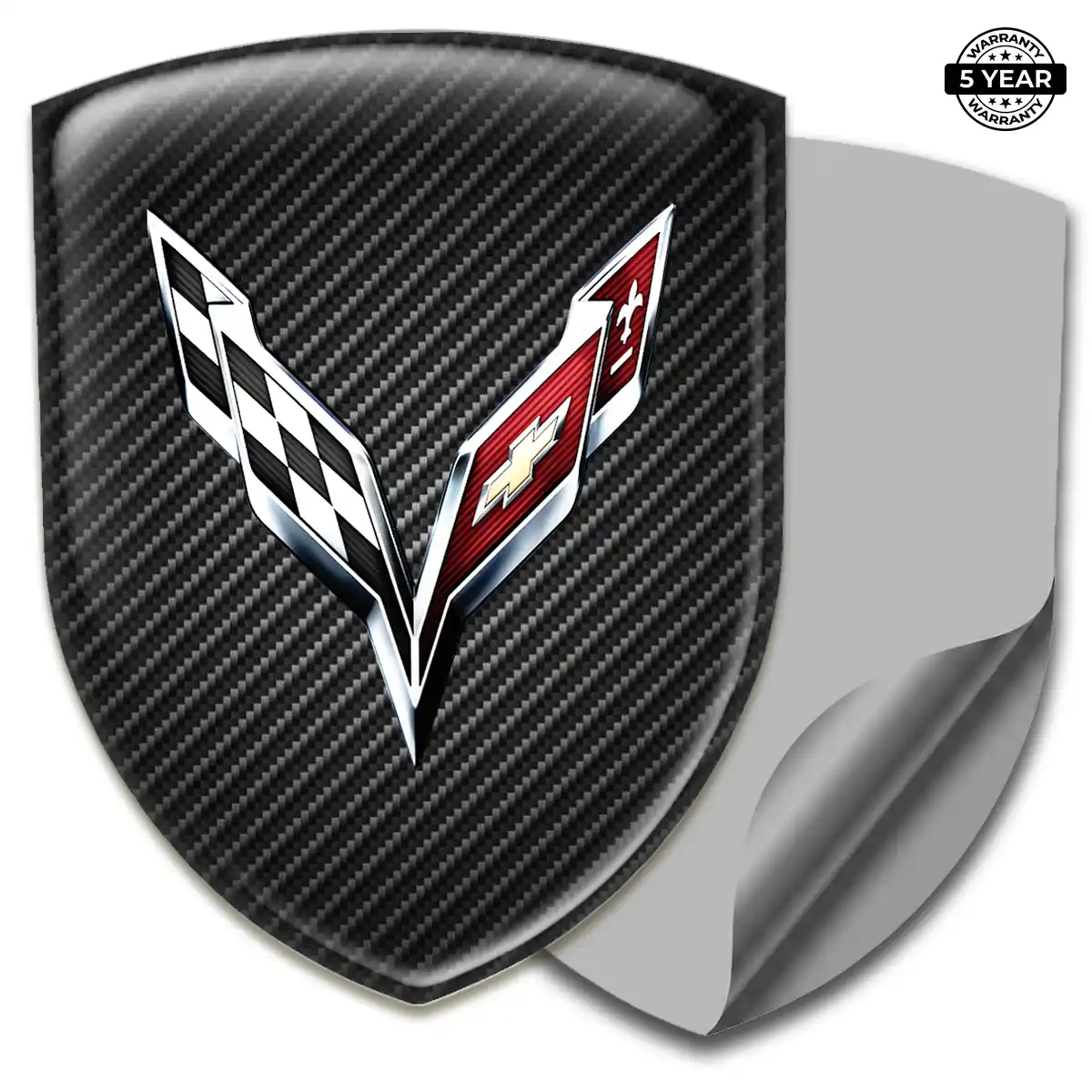 Chevrolet Corvette Resin Domed Sticker Prestige Line
