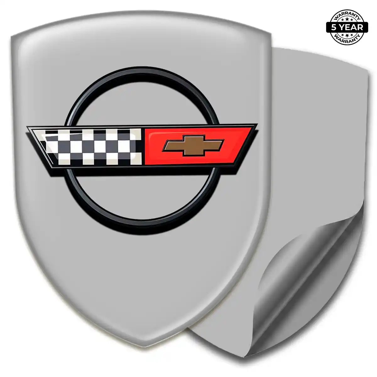 Chevrolet Corvette Resin Domed Sticker Signature Grade