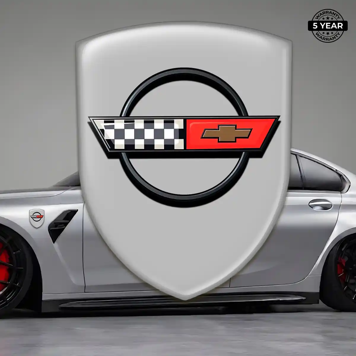 Chevrolet Corvette Resin Domed Sticker Signature Grade
