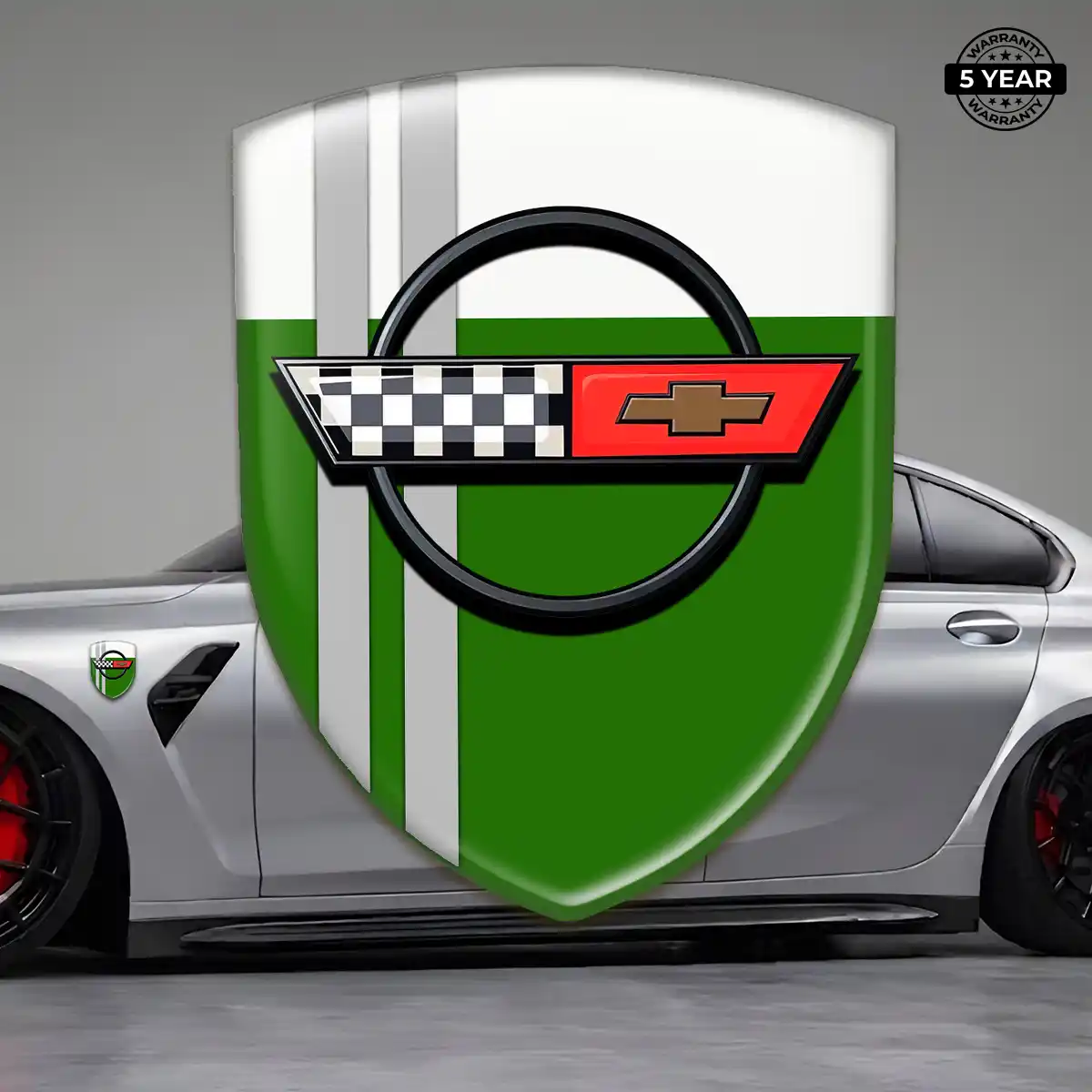 Chevrolet Corvette Resin Domed Sticker Superior Craft