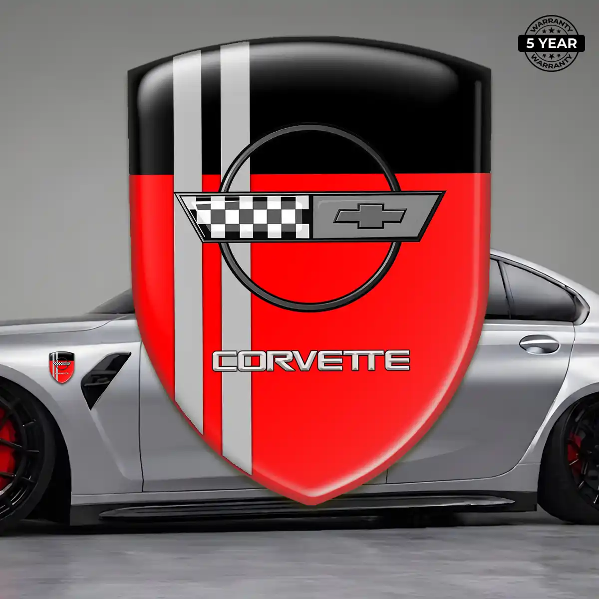 Chevrolet Corvette Resin Emblem Sticker Elite Finish
