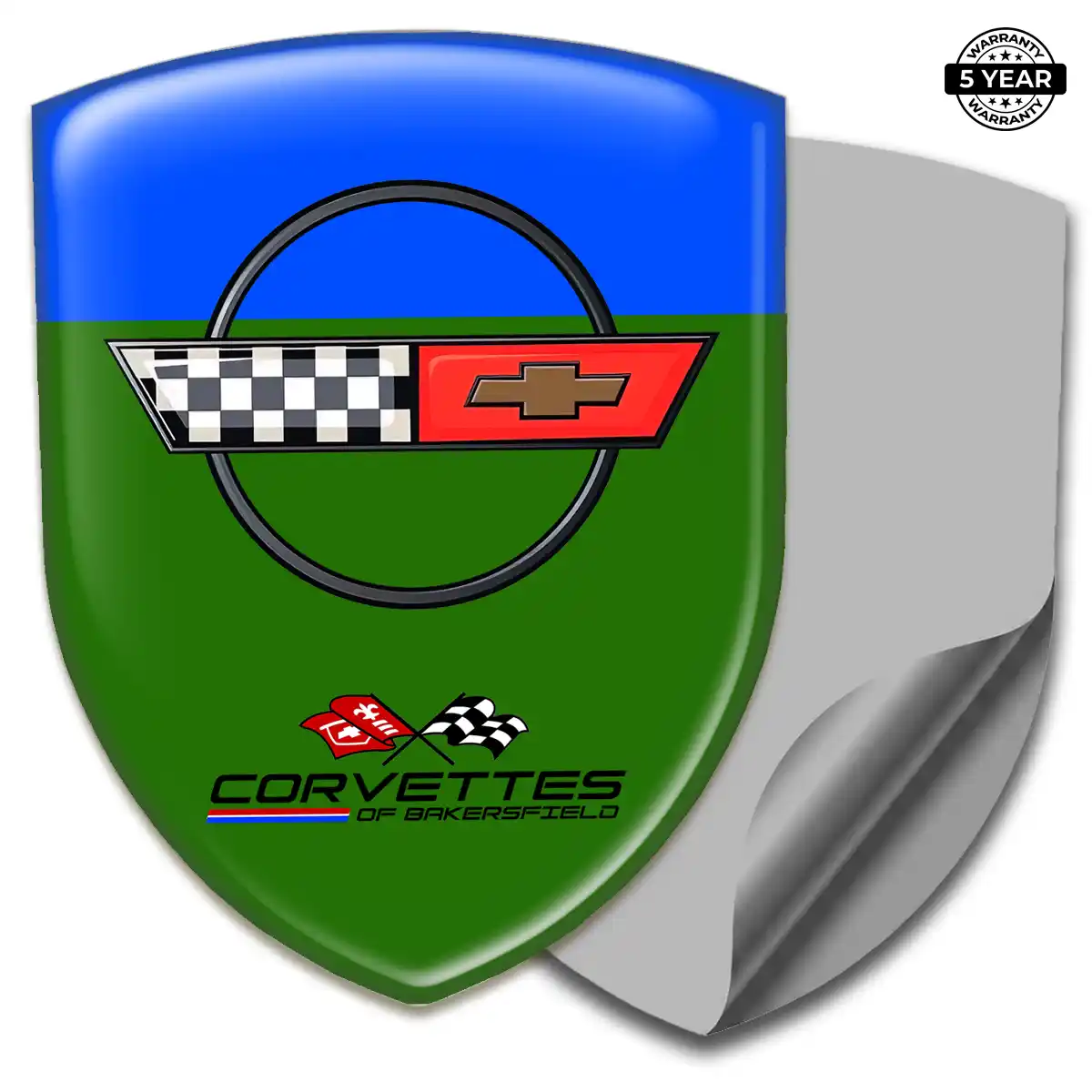 Chevrolet Corvette Resin Emblem Sticker Prestige Line