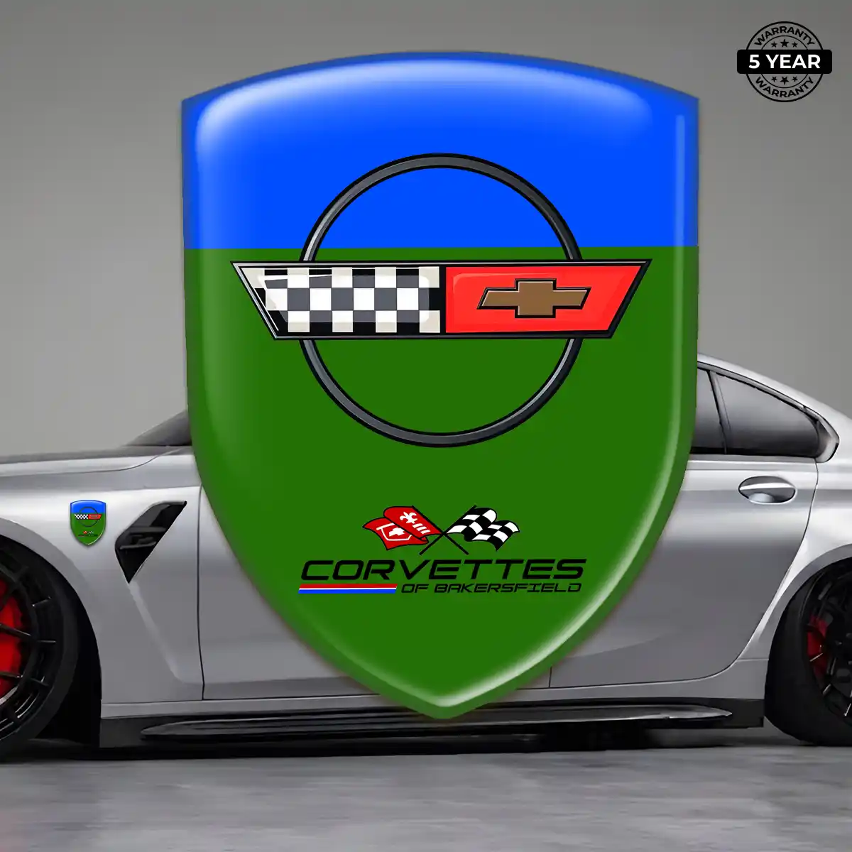 Chevrolet Corvette Resin Emblem Sticker Prestige Line