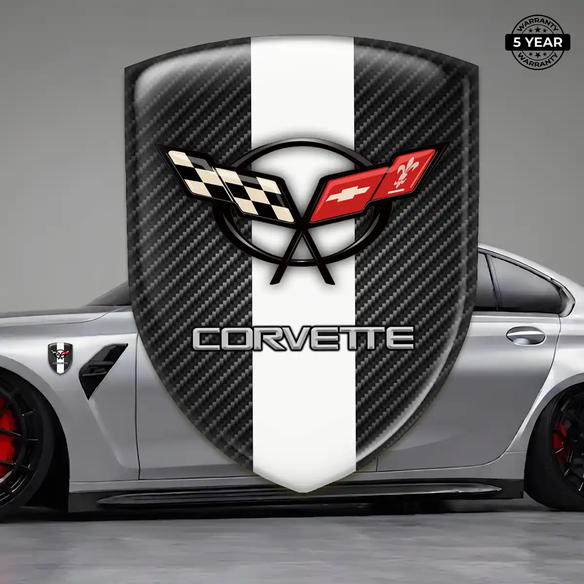 Chevrolet Corvette Resin Emblem Sticker Prime Quality