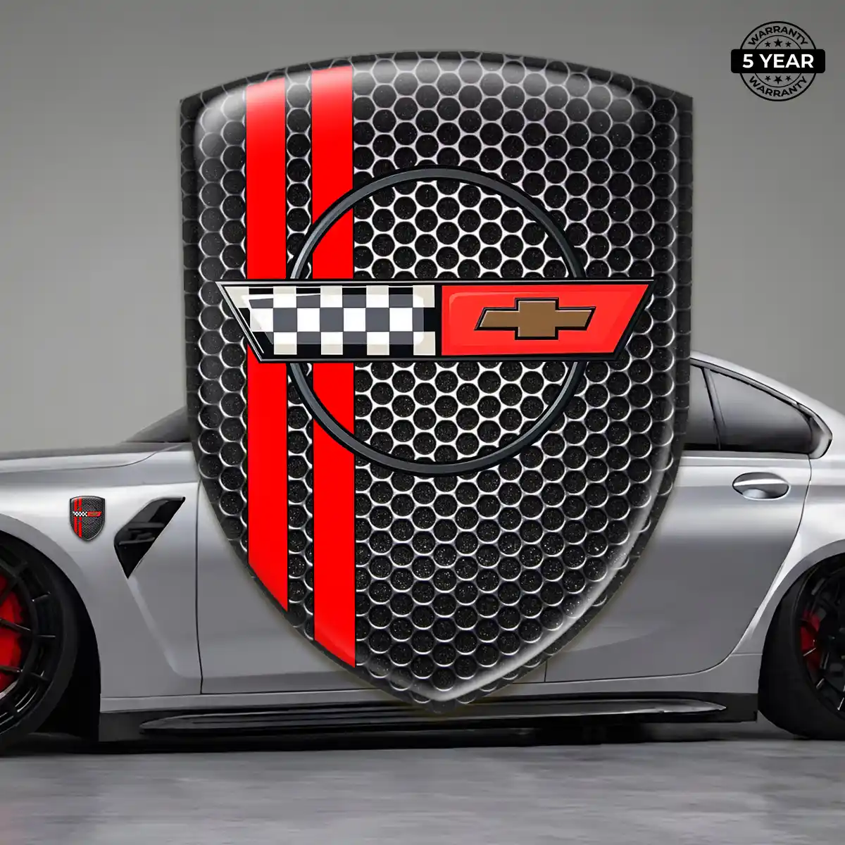 Chevrolet Corvette Resin Emblem Sticker Refined Design