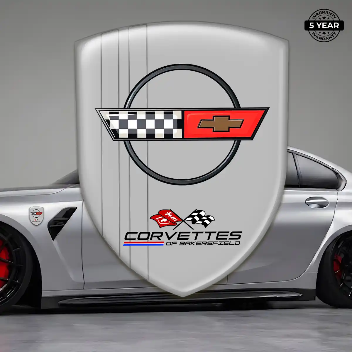 Chevrolet Corvette Resin Emblem Sticker Signature Grade