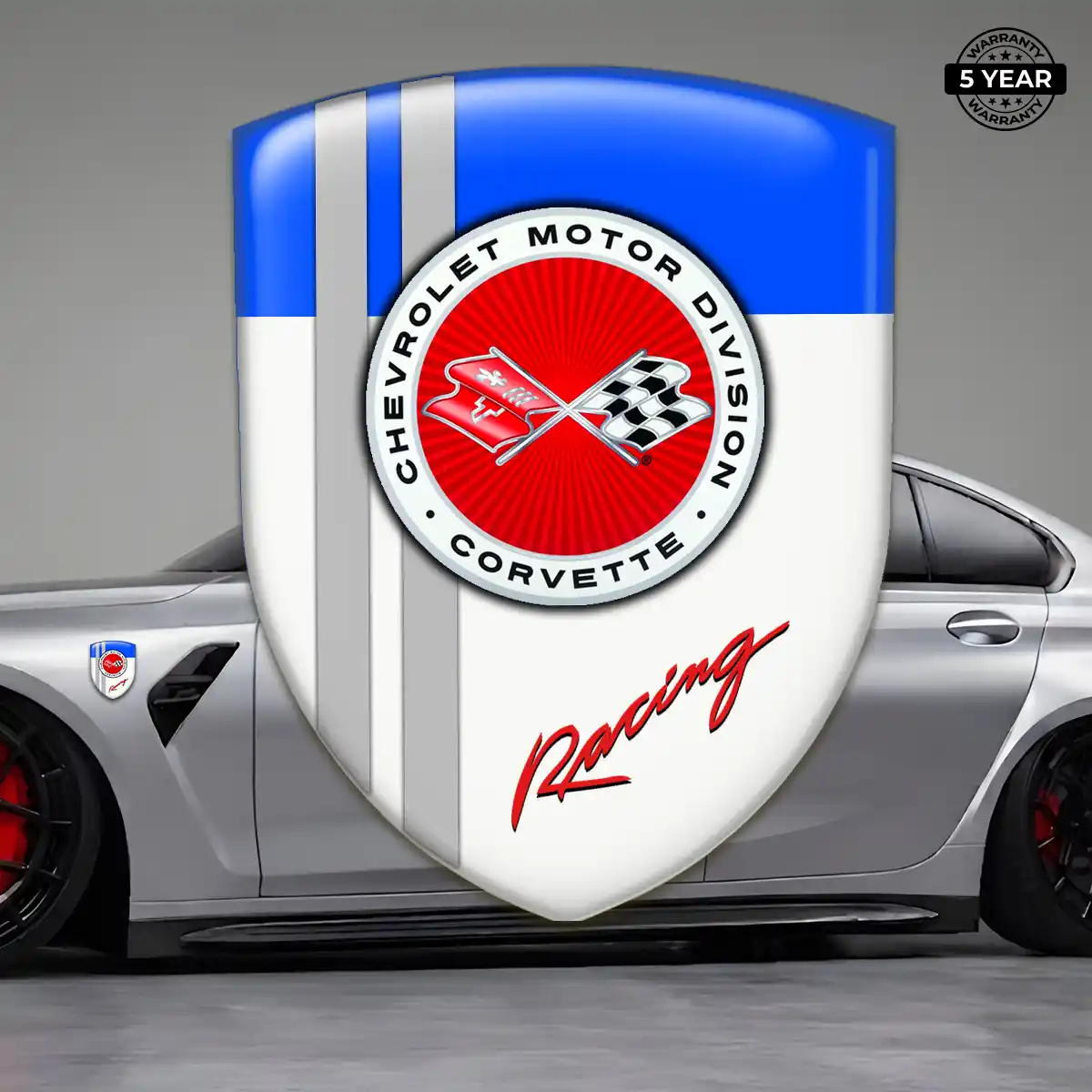Chevrolet Corvette Resin Emblem Sticker Superior Craft