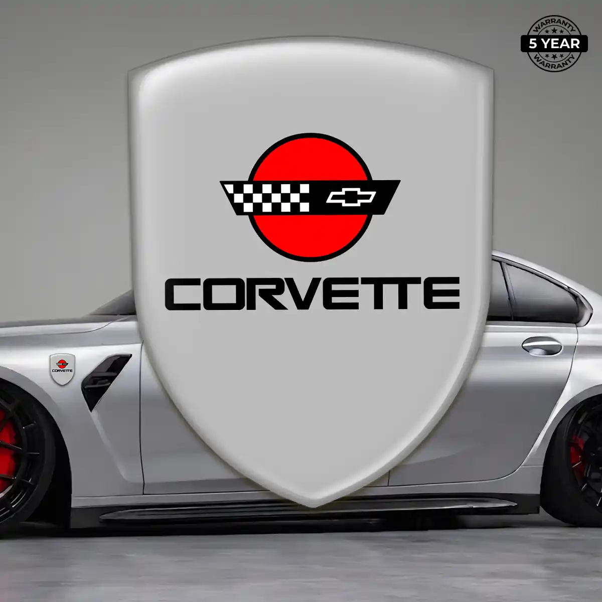 Chevrolet Corvette Self Adhesive Emblem Sticker Prestige Line