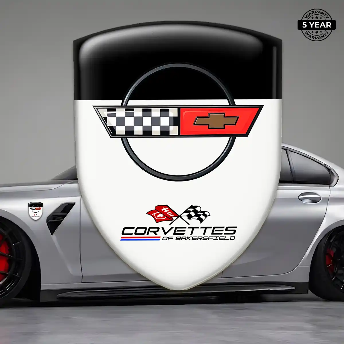 Chevrolet Corvette Self Adhesive Emblem Sticker Sleek Style