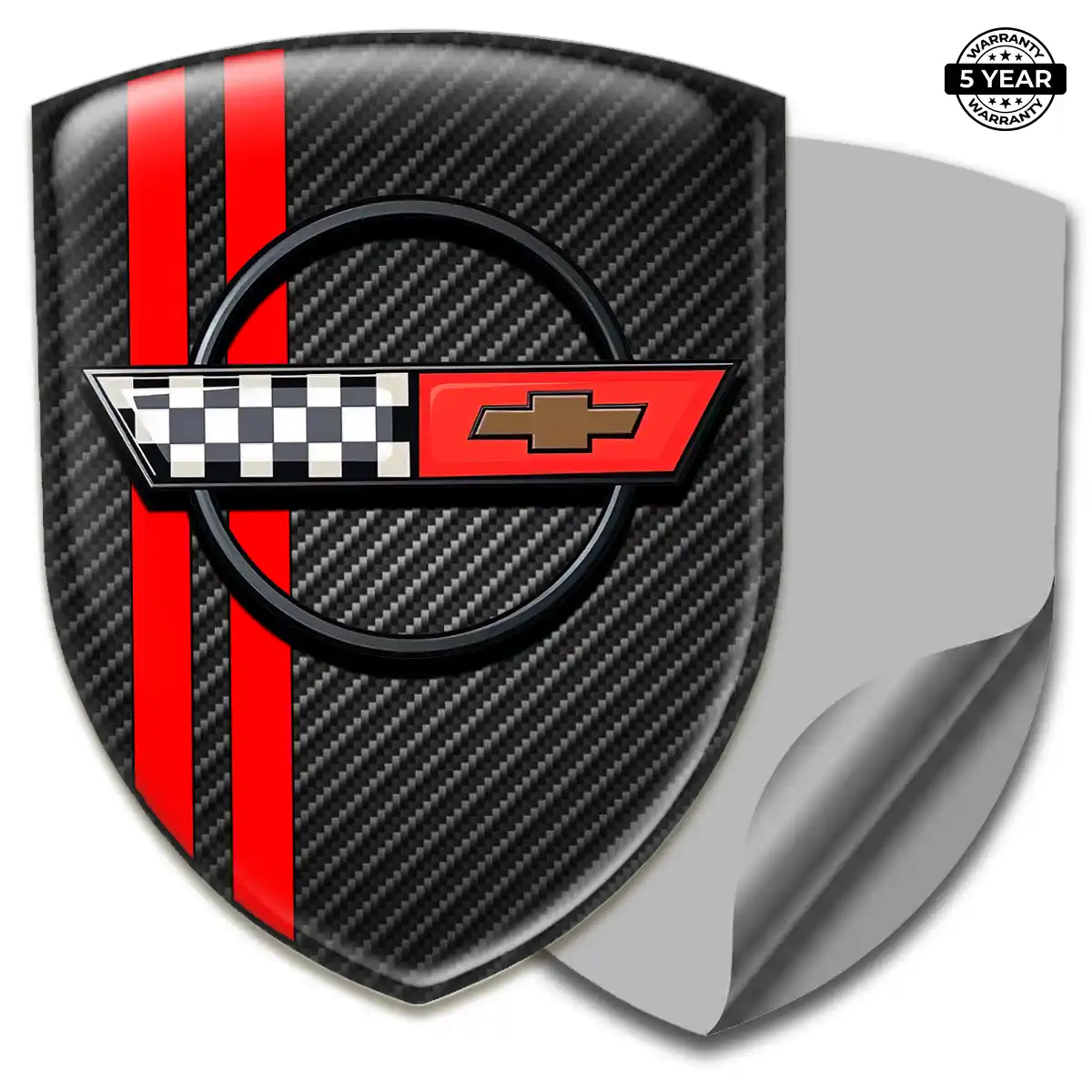 Chevrolet Corvette Self Adhesive Emblem Sticker Superior Craft